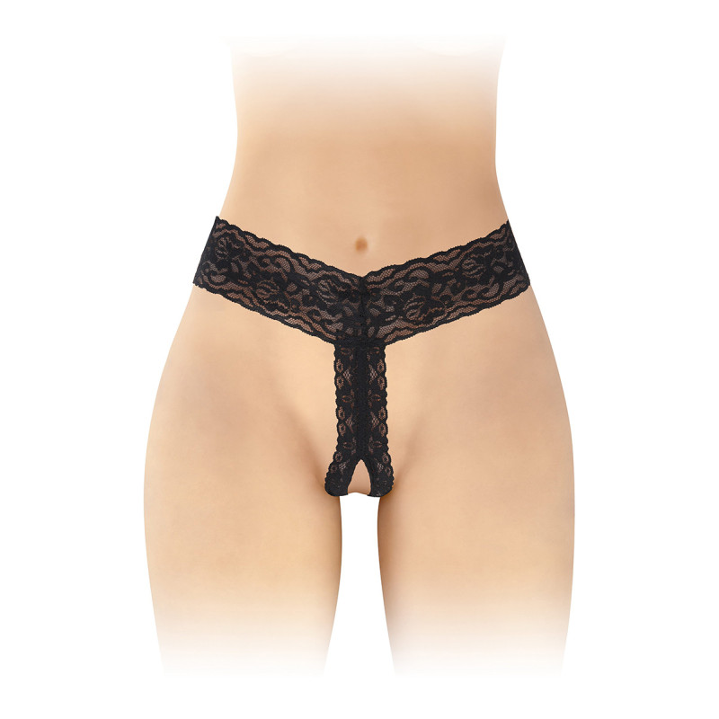 String ouvert Anita noir