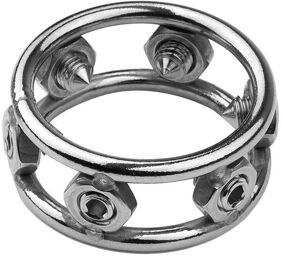 Cockring en métal avec Pics Spikes Steel