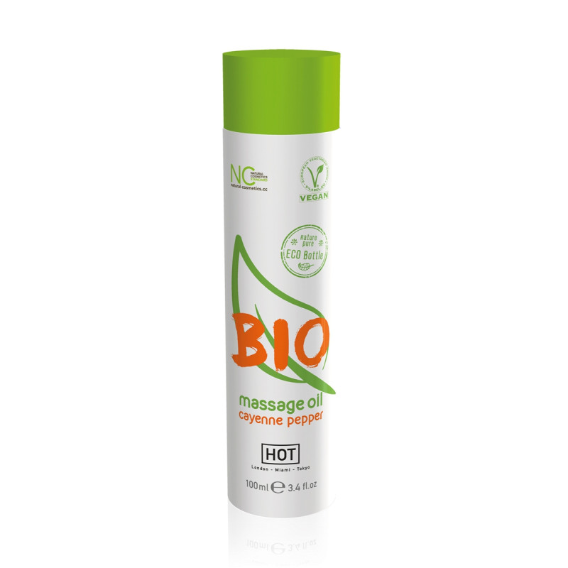 Huile de massage BIO piment de Cayenne
