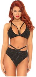 Ensemble 2 Pièces 81576 en Lurex Or Noir